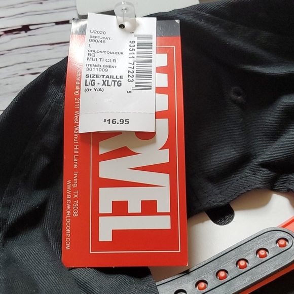 🆕️ MARVEL AVENGERS BLACK BASEBALL CAP 🧢 - Picture 2 of 5